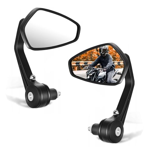 Espejos de motocicleta retrovisores de manillar de 7/8 universales CNC 3