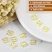 uxcell 20 Pcs 6mm 9 Shape Bra Strap Hooks, Alloy Adjustment Slide Bra Strap Clips, Gold