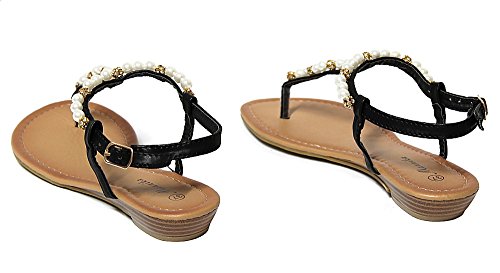 Mannika ch3013 scarpe donna sandali perle