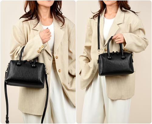 Women's Cross Body Bags Top Handle Shoulder Purses Boston Barrel Sling Handbags With Double Zipper Head2