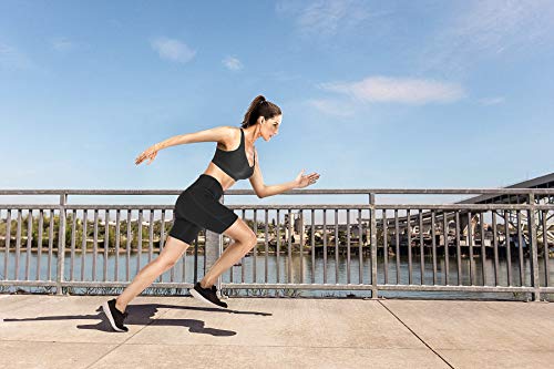 Iuga Workout Shorts For Women With Pockets High Waisted Biker Shorts For Women Yoga Shorts Running Shorts (Black, Medium) #TOP6