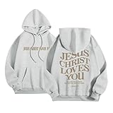 ROPAXZER Womens Sweatshirt Cute Hoodies for Women Women Oversized Hoodies Trendy Sweatshirt Moleton Feminino Oversized Sweatshirts for Women Sweatshirt Y2K Red Sweatshirt Women Womens Grey 3Xl