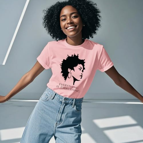 Image of Black History Shirts Black Graphic tees for Men and Women, Magic Fashion Afro American Natural Hair Vintage Melanin T-Shirts
