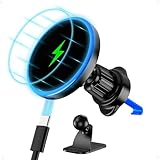 スマホホルダー 車 ワイヤレス充電 マグネット【15W急速充電】360° スマホスタンド【超強力な磁力、軽量コンパクト】車 充電器、iPhone 17/16/15/14/13/12シリーズ用、magsafe充電器、magsafe 車載ホルダー、携帯ホルダー 車、車載スマホホルダー、車 スマホスタンド、車グッズ、スマホ スタンド、カーアクセサリー