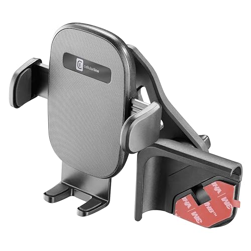cellularline | Hug Screen - Tesla Car Holder - Supporto Smartphone da Auto Universale per Tesla - Nero