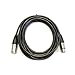 FOWIUNYE 7 Pin XLR Cable Connector, 7 Pin XLR Tube Microphone Cable Balanced Male to Female Connections for Microphone and Audio Interface, Straight Female to Male XLR Plug Cable（5Meter）
