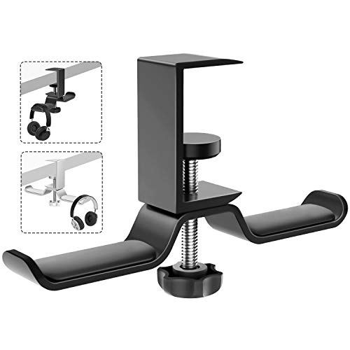 MoKo Headphone Stand, 360 Degree Rotatable Aluminum Headphone Hanger Desk Holder Mount
