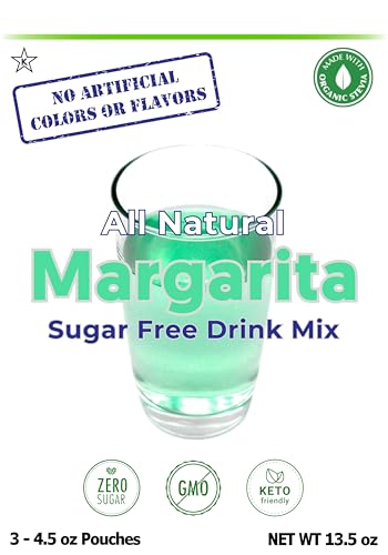 image for GramZero All Natural Margarita Zero Calorie Sugar Free Drink Mix, Grea