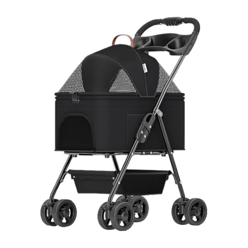 ペット用ベビーカー ペットベビーカー軽量ユニバーサル小型ベビーカー分解取り外し可能な折りたたみペットベビーカー犬の散歩カート 犬 ベビーカー(Blue)