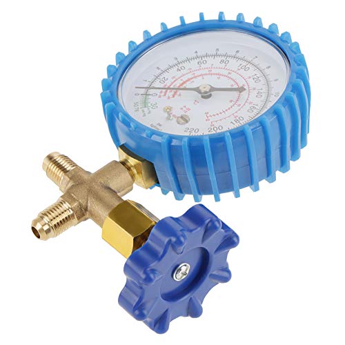 4.92N*3.15In Air Conditioning Pressure Gauge, Refrigerant Recharge Pressure Gauge, Check Pressure Plastic Metal For Air Conditioning Home #TOP7