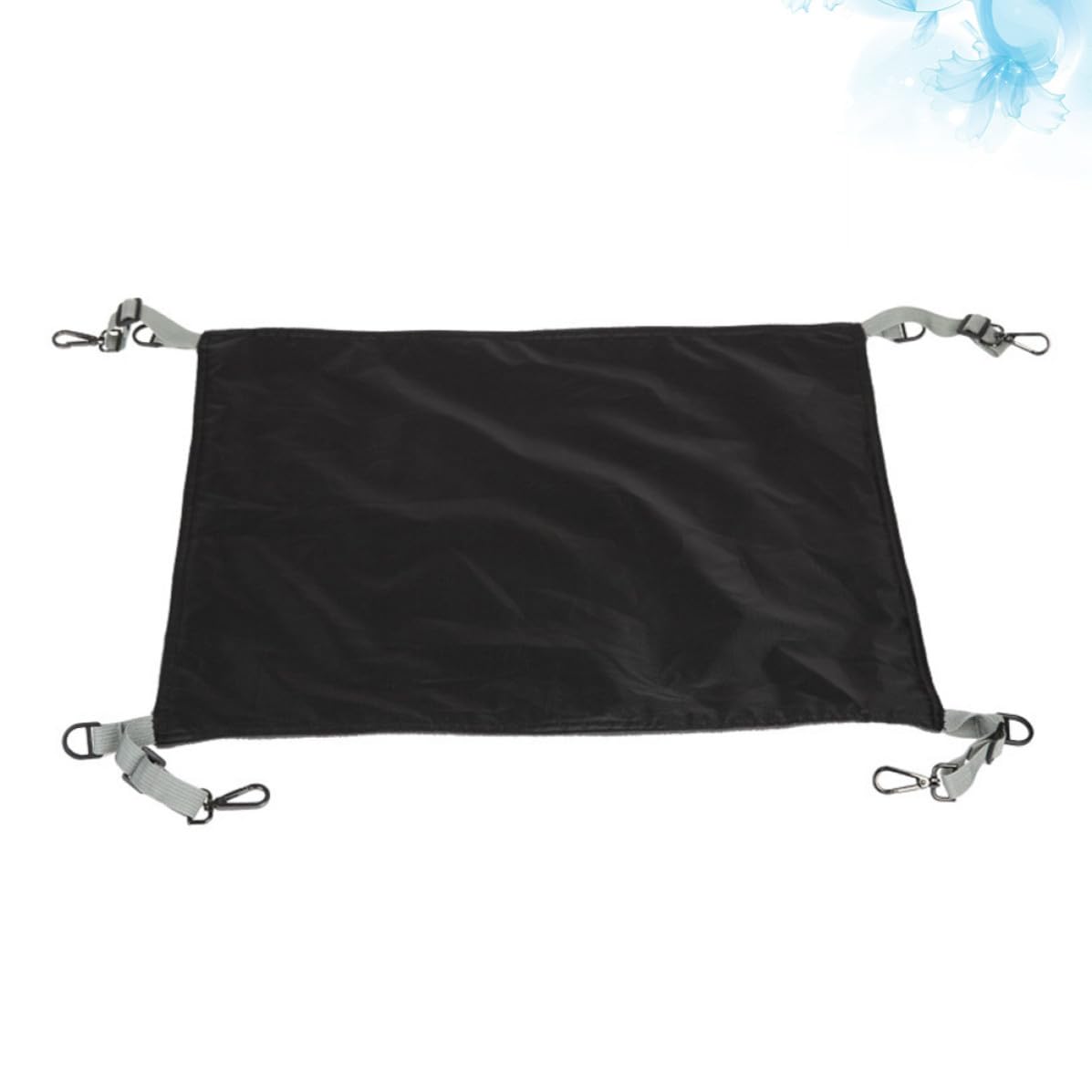 Hamac pour Chat Lit Suspendu Chaud et Confortable Imperméable en Tissu Noir Facile à Ranger et Détachable, Jeux Repos des Chats et Chatons