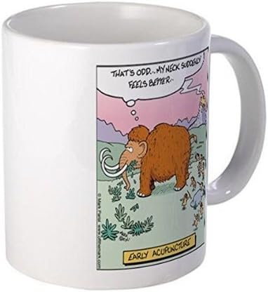 Demon Decal Mug Tazas de acupuntura temprana 15 onzas de cerámica blanca taza de cafété "