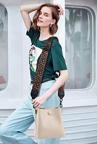 Image of Purse Strap Wide Shoulder Straps, Adjustable Crossbody Bag Strap, Replacement Straps for Women Handbags Canvas(Cheetah)
