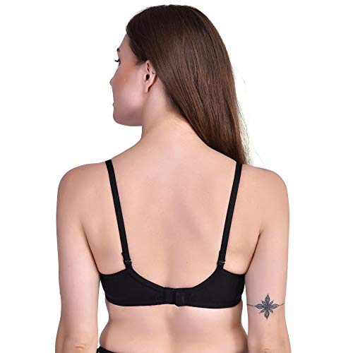 Image of Women's Cotton Lightly Padded Non-Wired Regular Bra (Pack of 3)