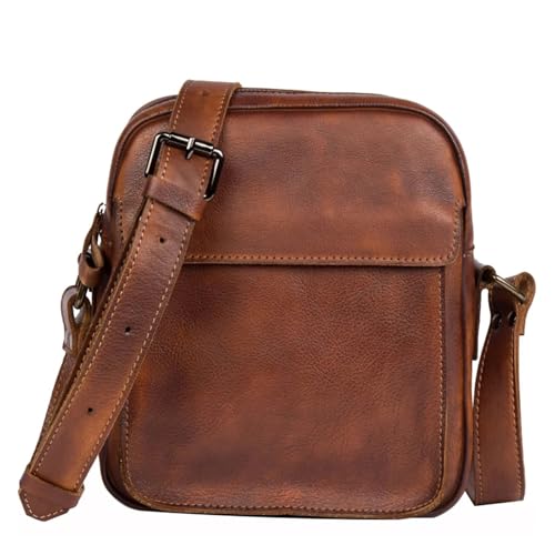 Sacoche homme cuir Baotou premium, petit sac à bandoulière vintage