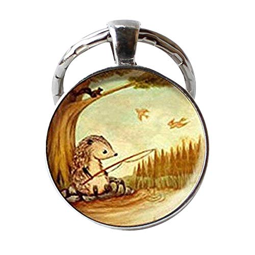 Porte-clés hérisson, porte-clés animal, bijou Cover