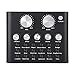 Produktbild ASHATA Live Sound Card,V8 Digitaler Audiomixer Musik Live Übertragung Karaoke Sound Voice Changer,Handy Computer Live Online-Gesang Soundkarte Karaoke Studio Audio Mixer Schwarz