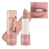 QIUFSSE Matte Nude Lipstick, Nude Paper Tube Lipsticks Lip Stick Long Lasting Velvety Matte Lipstick