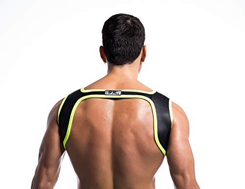 Double Shoulder Support Brace Mens Chest Harness Gym Sport Muscles Protector Xl-Black #TOP3