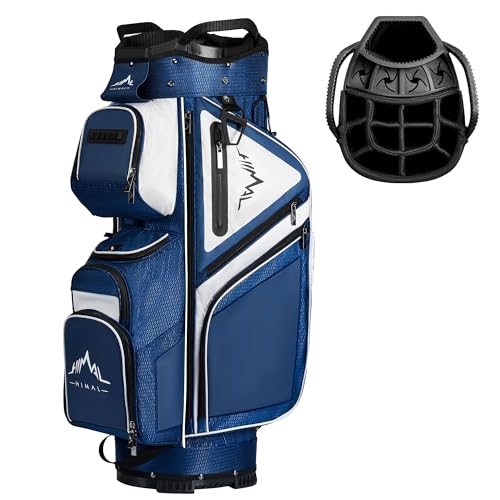 UNIHIMAL 15-Way Golf Cart Bag, Premium Anti-Shake Divider Top Golf Bag with Comfortable Handles, Magnetic Pocket and Rain Cover