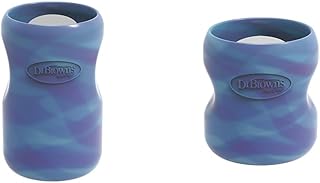 Dr. Brown's Silicone Sleeves for 9 oz and 5 oz Glass Baby Bottles, Glow in The Dark