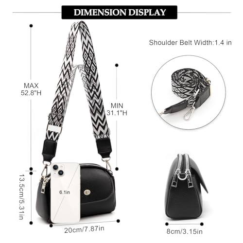 Long Keeper Trendy Vegan Leather Crossbody Bags for Women Small Purses Cross Body Shoulder Handbags with Adjustable Strap2