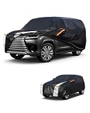 Large SUV Car Cover for Lexus LX 1995-2026 100% Waterproof All Weather, Heavy Duty Outdoor Full Exterior Covers Rain Sun Wind UV Protection.