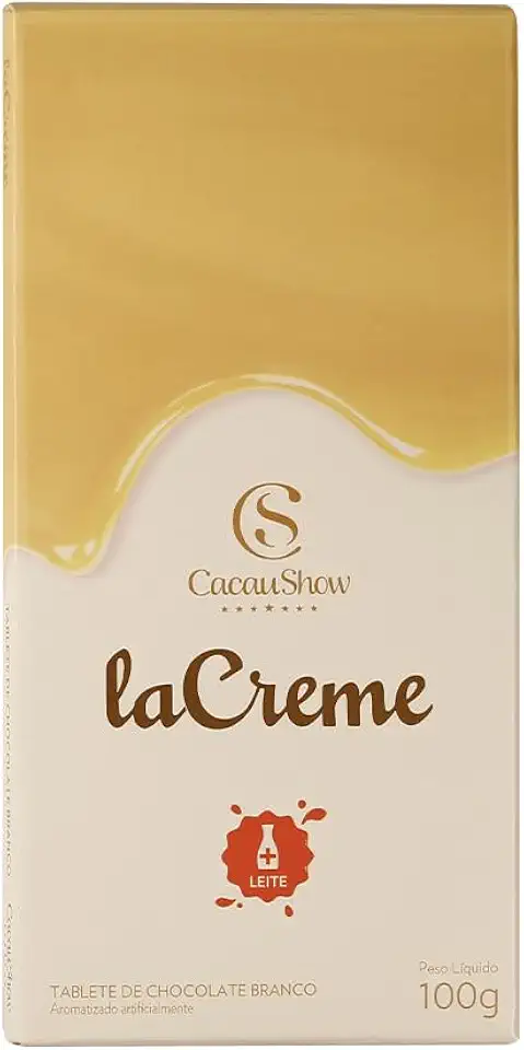 Tablete Lacreme Branco 100G Cacau Show
