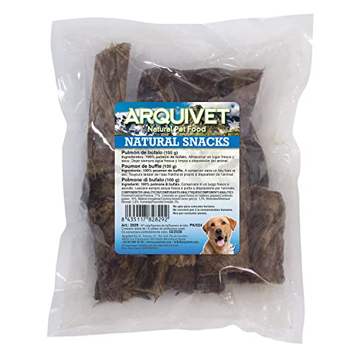 ARQUIVET Pulmón de búfalo - Snacks Naturales Perro - 100 g