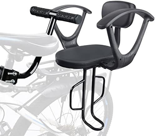 OUSEXI Child Seat for Bike,Rear Child Bike Seat with Thick Backrest, Adjustable Back Mounted Kids Bicycle Seat Suitable for Children Aged 2 to 8 Years Old(Black)…