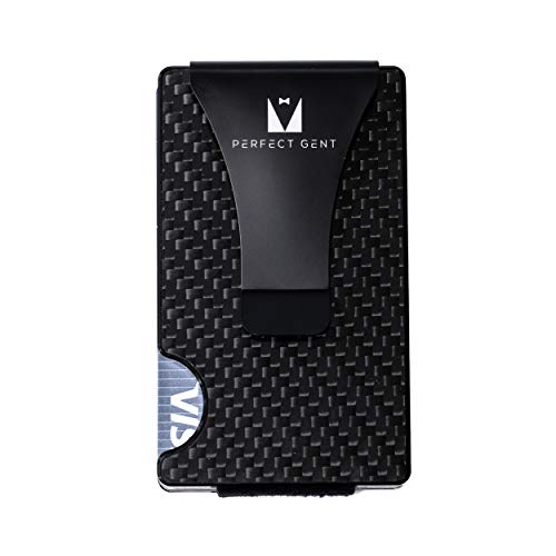 Carbon Fiber Minimalist RFID Blocking Slim Wallet Sleek No Screws