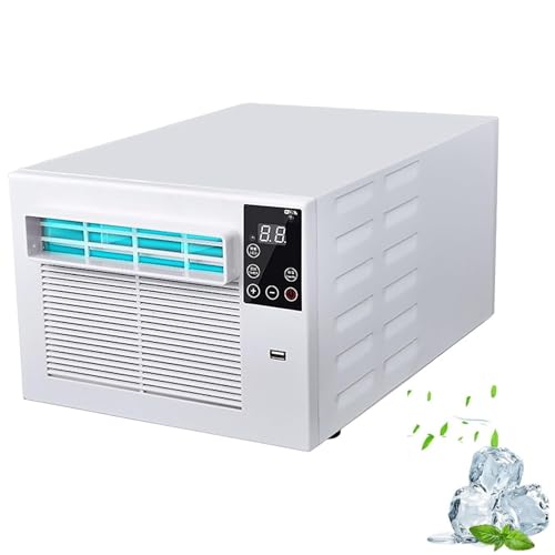 Acondicionador de aire portátil 3-en-1 ventilador de refrigeración deshumidificador Unidad tranquila para dormitorio Oficina No se necesita unidad al aire libre Fácil configuración Diseño compacto Ope