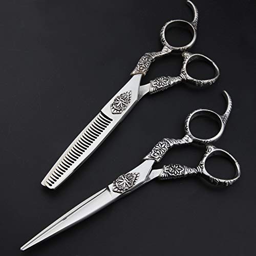 Ciseaux de coiffure professionnels argent de 6 pouces pour coupe précise - 2