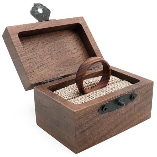 Bijoux durables faits main en bois véritable pour mariés - 3