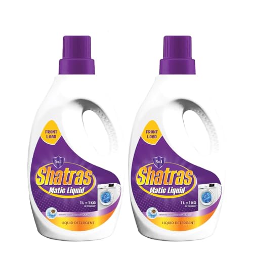Image of SHATRAS Matic liquid detergent for daily wash | Laundry Liquid Detergent With Long-Lasting Refreshing Fragrance | Front Load Liquid Detergent for Superior Color Care (Purple 2)