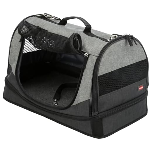 Trixie 28940 Tasche Holly, 30 × 30 × 50 cm, schwarz/grau