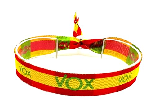 Pulsera Cierre Metalico Ajustable Unisex Hombre y Mujer Regulable Bandera España VOX