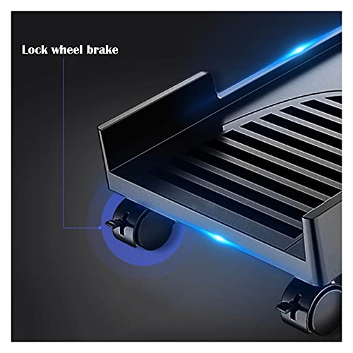 Soporte para CPU móvil Liudan con ruedas, soporte para torre de computadora, estilo enfriador, para escritorio o piso miniatura 4