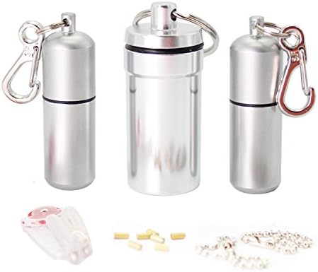 EDC Waterproof keychain Lighter - 2 Pack Peanut Lighter for Survival and Emergency Use Bonus Inculded 6 Lighter flint & 1 Windproof wick