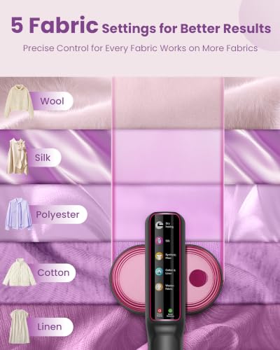 Image of Travel Steamer for Clothes, 110-240V Dual Voltage Portable Steamer | 1200W Fast Heat in 15s, 140ml Tank, 5 Fabric Settings, 2 in 1 Handheld Garment Steamer & Iron for Business, Global and Europe