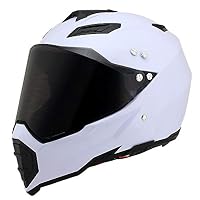 Casque Motocross Woljay - Certifié, Aéré, Visière Amovible - Taille XXL (63-64 Cm) - Noir