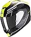 Produktbild Scorpion Motorradhelm EXO-1400 AIR CARBON BEAUX White-Neon Yellow, Schwarz/Gelb, L