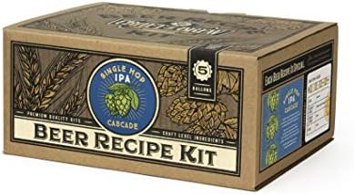 Craft a Brew - Beer Recipe Kit - Single Hop IPA-Cascade - Home Brewing Ingredient Refill - Beer Making Supplies - Includes Hops, Yeast, Malts, Extracts - 5 Gallons
