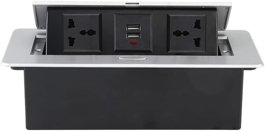 Desktop Hidden Socket Multi-Plug Countertop with -Up Socket Universal Power Outlet(C,22.3 * 10.8 * 7cm)