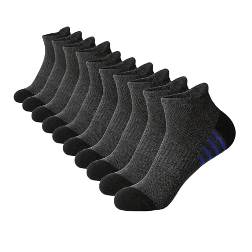 5 Pairs Mens Cushion Ankle Socks Men 10 Pack Low Cut Comfort Breathable Casual Socks Outdoor Sweat-absorbing Sock2