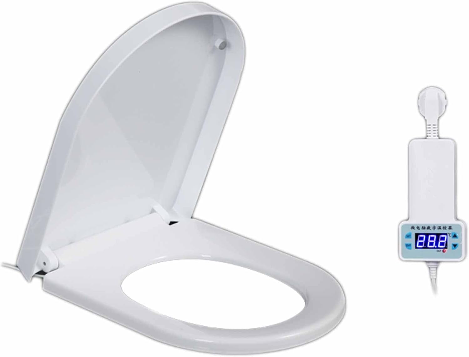 ホワイト SANEI 暖房便座 前丸タイプ ソフト閉止 温度調節3段階 省エネ