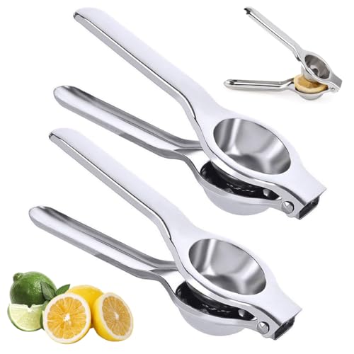 Facile da usare: prima di utilizzare questa pinza per limoni, basta tagliare il limone a metà, con la superficie del frutto rivolta verso l'alto e la polpa verso il basso, per filtrare i semi e la polpa e spremere il succo fresco.