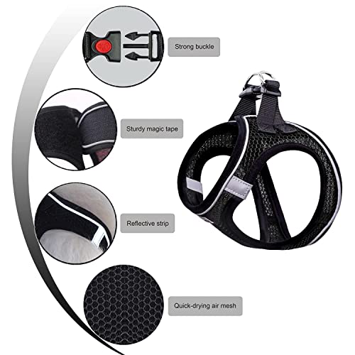 Medium Small Dog Harness and Cat Harness Leash Set No-Pull Step in Puppy Cat Dog Harnesses All Weather Mesh Step in Vest… - Image 4