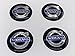 Robusto coprimozzo 4 pz auto styling V-olvo 56,5 mm ruota centro mozzo copertura adesivo ruota copertura antipolvere cappello distintivo logo (nero blu)