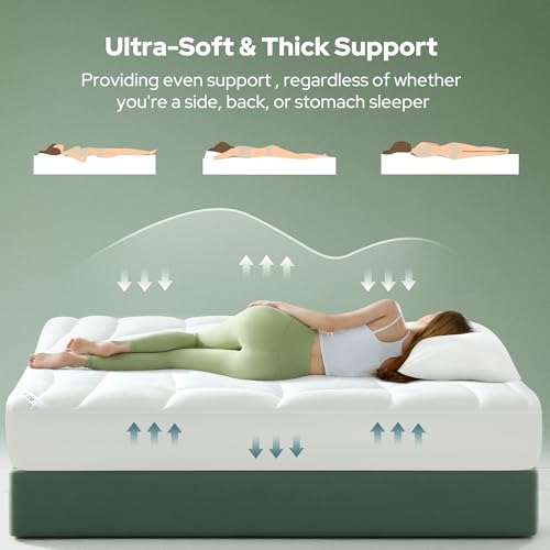 BEDLORE Twin Mattress Topper, Soft Tencel™ Blend Pillow Top Mattress Pad by BEDLORE - Used condition - Image 4